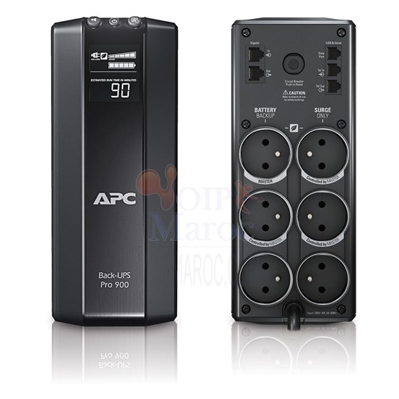 APC Back-UPS Pro 900VA, Line Interactif, LCD, 230V BR900G-FR