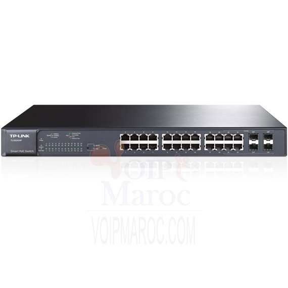 Switch 24 Ports Gigabit  dont 24 Ports PoE+ 4 Ports Combo SFP TL-SG2424P