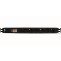 Reglette Alm 19" 1U 6P 2P+T Avec Interrupteur Lande