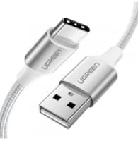 Cordon USB-A 2.0 vers USB-C 1.5m Blanc