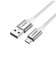 Câble USB 2.0 A vers Micro USB 1m Blanc
