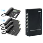 Autocommutateur 3 Lignes 8 Ports de Postes + 1 Alcatel T76 + 3 Nec AT65