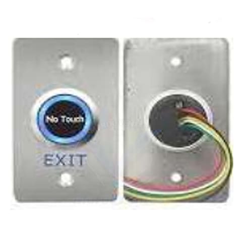 BOUTON DE SORTIE RECTANGULAIRE SANS CONTACT EN INOX DI-OP4A