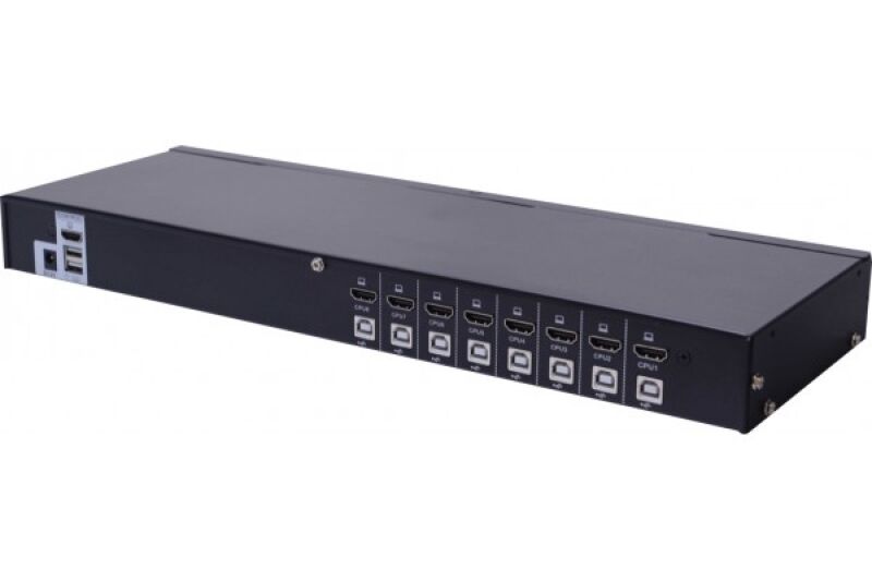 KVM SWITCH 8 PORTS HDMI 4K/ USB 2.0 -AVEC CÂBLES