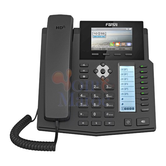 Telephone IP de Bureau Entreprise Ecran LCD avec une Clé Intelligente DSS X5/X5G