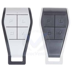 Paire de Télécommande 4 Canaux 433MHz Couleur Inversé Gris/Gris Clair KPLAY4R