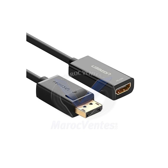 Câble Ugreen Displayport Male vers HDMI Female 4K 30HZ 40363