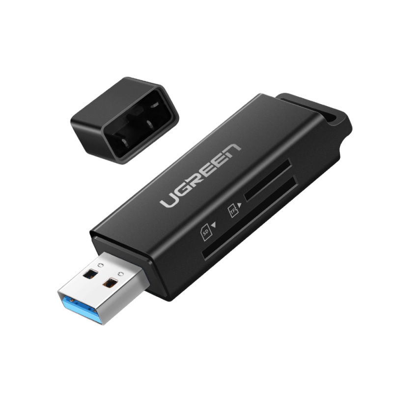 Lecteur Carte Mémoire SD TF USB 3.0 Noir