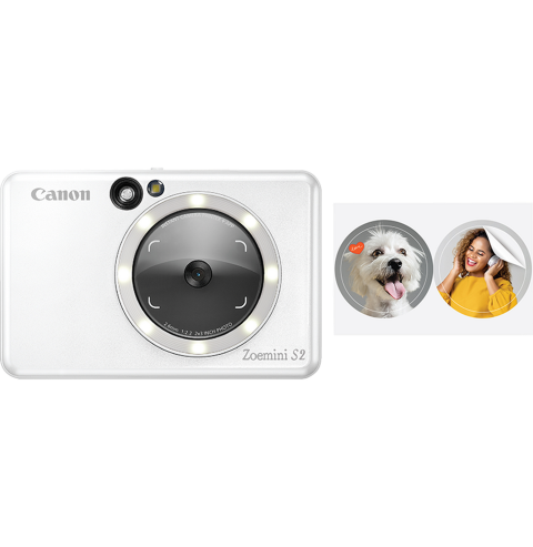 Appareil photo couleur instantané Canon Zoemini S2, Blanc perle