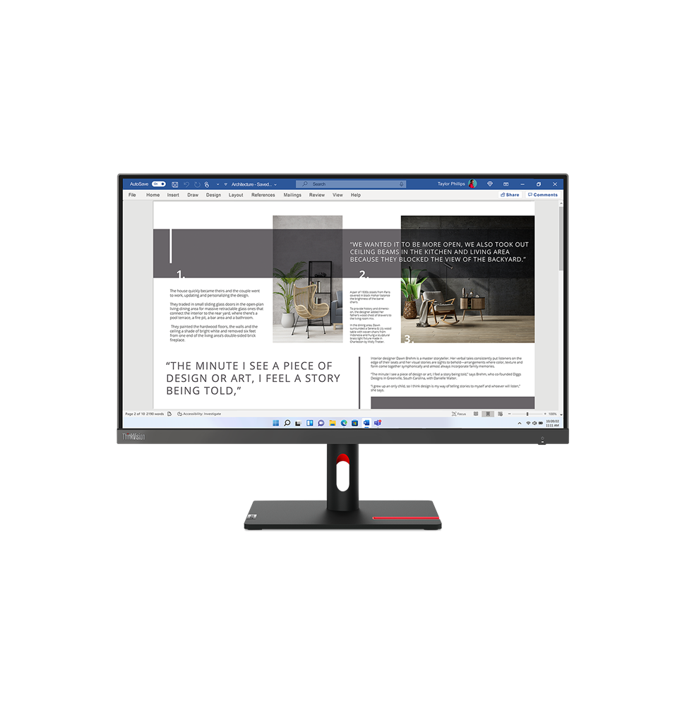 Écran 27" Full HD Lenovo ThinkVision S27i-30 (63DFKAT4EU) 63DFKAT4EU