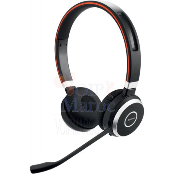 Casque  Audio Evolve 65 MS Stereo Binaural Bandeau Noir 6599-823-309