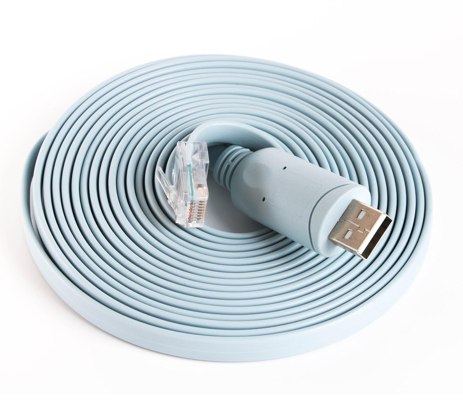 USB Console Cable for Cisco Router Cable FT232RL Chipset USB to Rj45 Adapter Cable for Laptops in Windows, Mac, Linux U209-006-RJ45-X