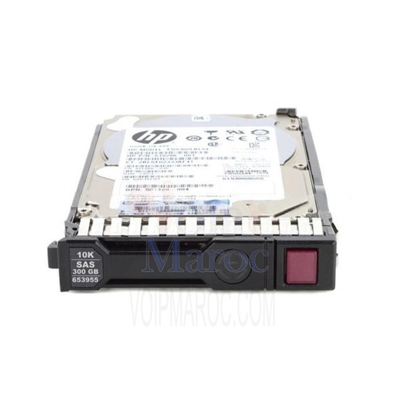 Disque dur externe 300 Go échangeable à chaud 2.5" SFF SAS 12Gb/s 10000 tours/min avec HPE SmartDrive carrier 872475-B21