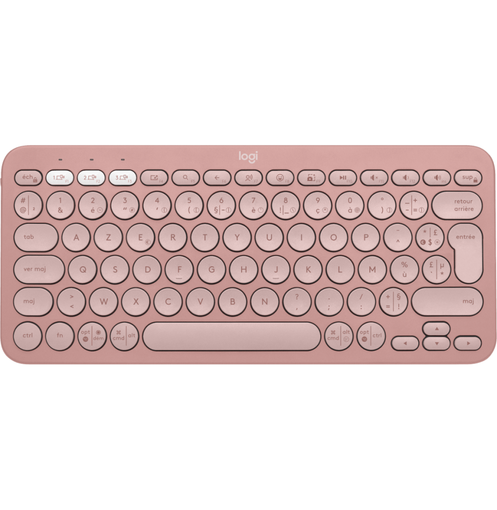 Clavier sans Fil  Pebble Keys 2 K380s TONAL ROSE FRA  BT UNIVERSAL