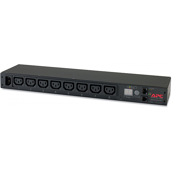 PDU en Rack avec Compteur 1U 12 A/208 V 10 A/230 V (8) C13 AP7820B