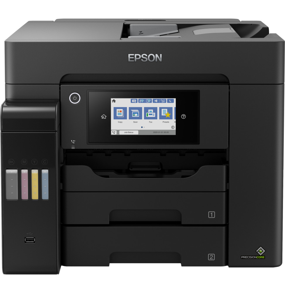 Imprimante Jet d'encre EcoTank L6570 MFP 4en1 Réseau Wifi Couleur A4 R/V 32 B&WPPM 32PPMCOL 32 C11CJ29403