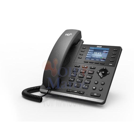 Telephone IP Ecran Rétro-Eclairé  6 Lignes de SIP PoE CooFone-D90