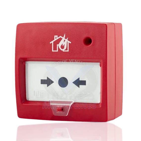 DECLANCHEUR MANUEL CONVENTIONNEL AVEC COUVERCLE DMTECH D9000MCP D9000MCP