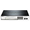 Smart Switch 8 ports Gigabit 10/100/1000 Mbps PoE + 2 ports combo T/SFP