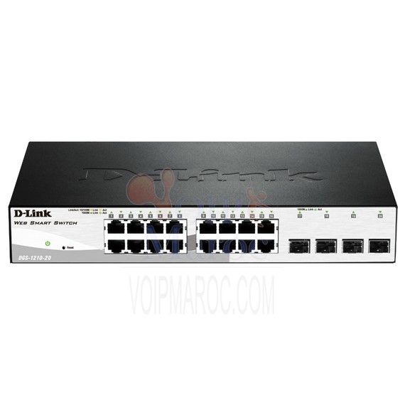 Smart switch 16 ports Gigabit cuivre + 4 ports Combo SFP DGS-1210-20