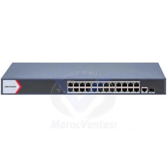 Switch à 24 Ports Smart PoE Fast Gigabit 230W DS3E1526P-EI/M