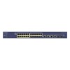 Smart Switch ProSafe 24 ports 10/100 Mbps (12ports PoE) 2 ports cuivre et 2 slots pour module SFP