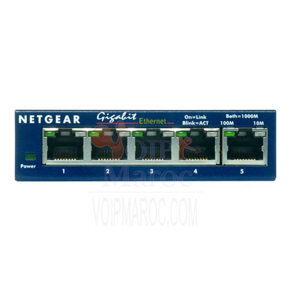 Switch 5 ports Gigabit Ethernet10/100/1000 Mbps GS105