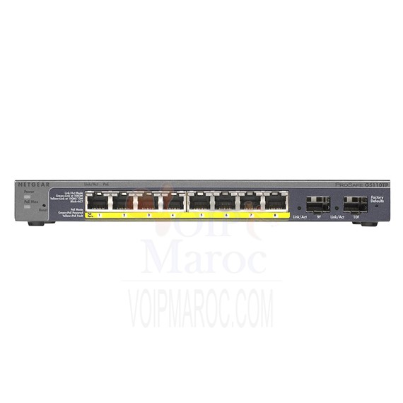 Switch Gigabit 8 ports 10/100/1000 Mbps PoE GS110TP