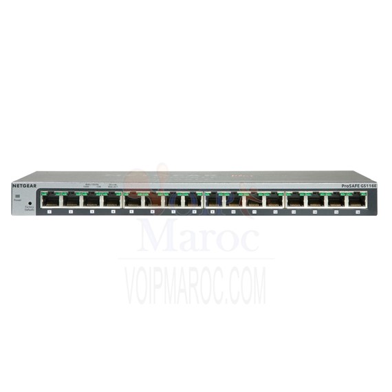 Switch Gigabit ProSafe Plus 16 ports 10/100/1000 Mbps GS116E