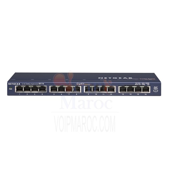 Switch Gigabit 16 ports 10/100/1000 Mbps GS116