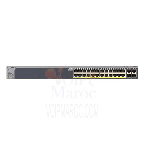 Smart Switch ProSafe 24 ports 10/100/1000 Mbps PoE + 4 SFP GS728TP