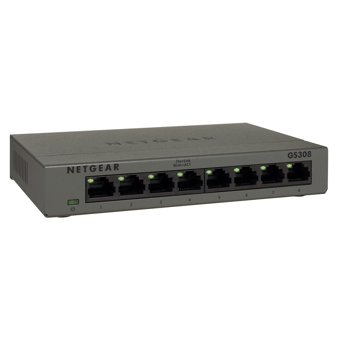 Switch 8 ports Gigabit - Boîtier métal GS308