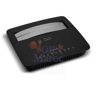 Linksys X3500-EW Modem routeur WiFi N750 double bande 4 ports Gigabit antenne MIMO X3500-EU