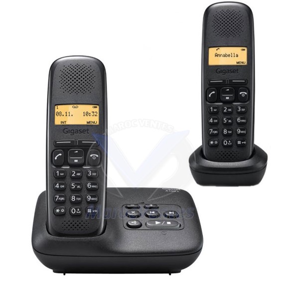 Téléphone Sans fil  Gigaset A150 duo NOIR A125074