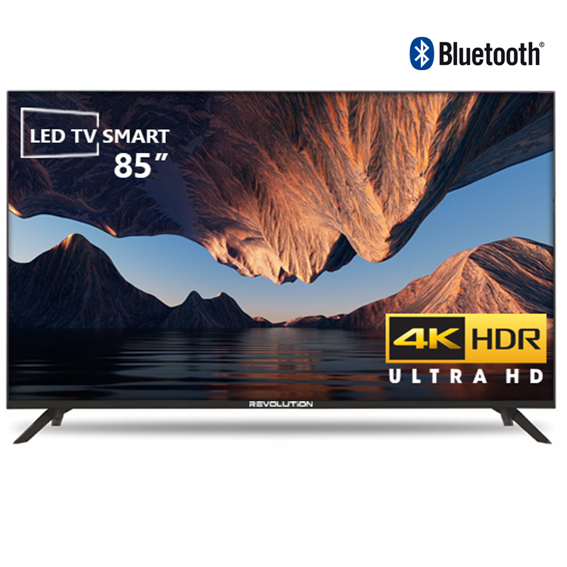 Télévision 85″ Revolution Galaxy 4K Smart Tv + Récepteur intégré + TNT Revolution Galaxy 100 Pouces