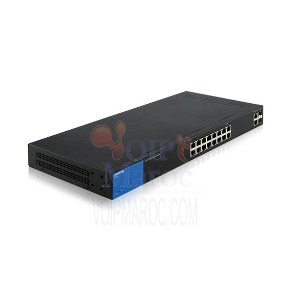 Switch Gigabit manageable 16 ports + 2 ports combo SFP LGS318-EU