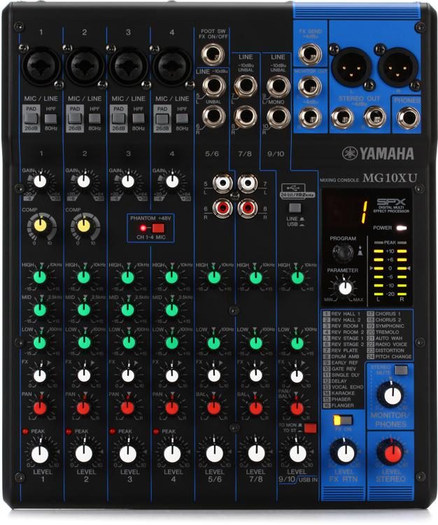 Table de Mixage Analogique 10 Voies MG10XU