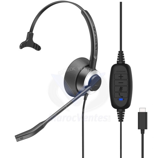 Micro-Casque Monaural UC Connexion USB-C Cordon USB C-RX PRO 5000 M USB-C RX