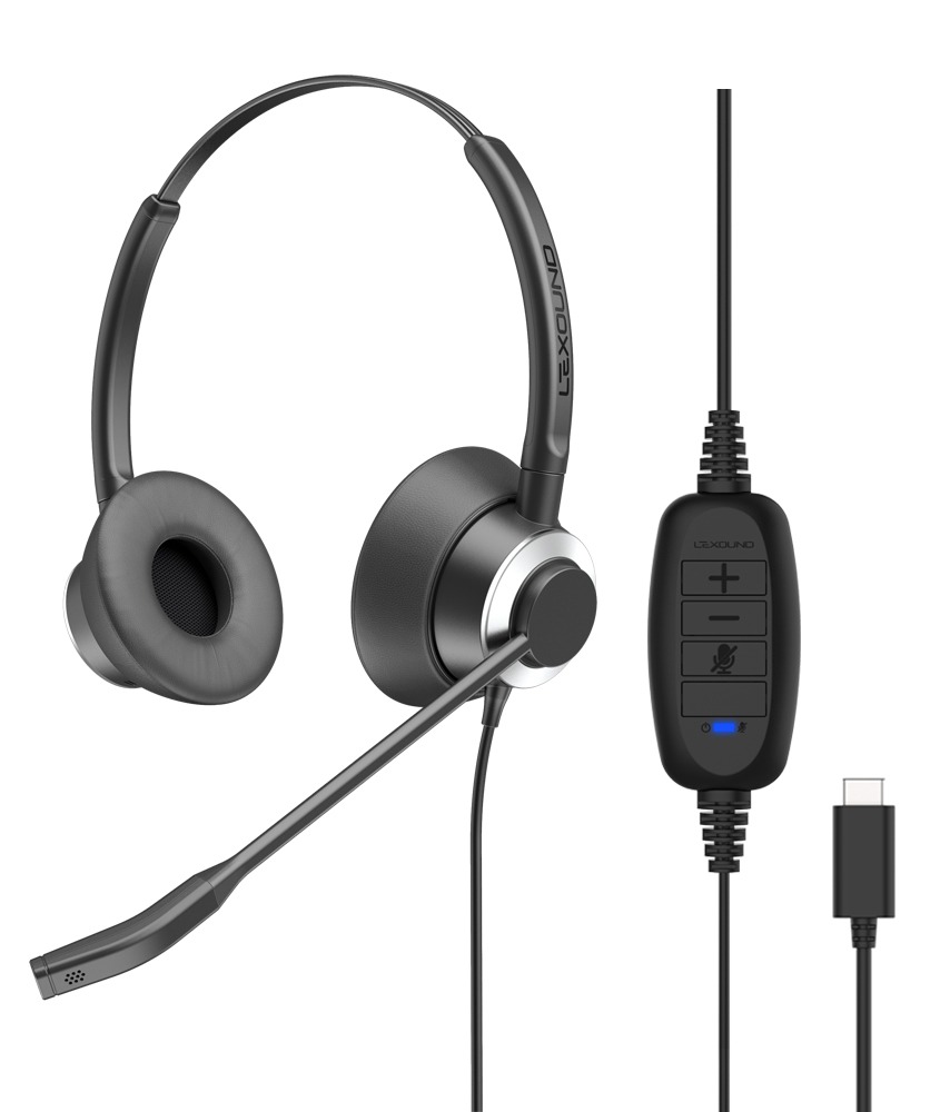 Casque Binaural UC Connexion USB-C Cordon USB C-RX PRO 5000 B USB-C RX