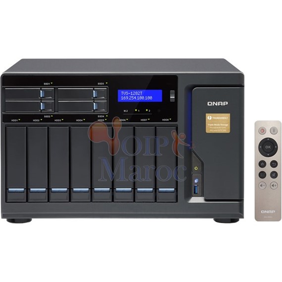 Serveur QNAP Desktop Thunderbolt TVS-1282T-i5-16GB DDR4 RAM TVS-1282T