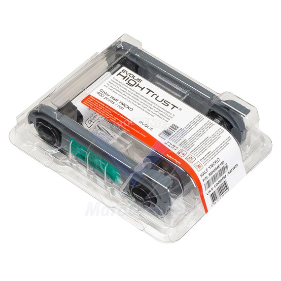 RUBAN EVOLIS PRIMACY 2 COULEUR 1/2 YMCKO 400 IMPR R5H204M100