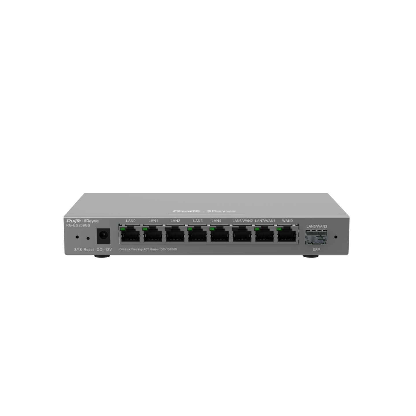 Routeur Reyee 9 ports Gb 1 SFP 600 Mbps 200 utilisateurs RG-EG209GS