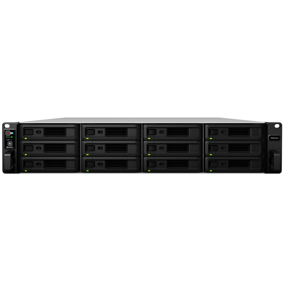 Serveur NAS RackStation 12 Baies Xeon D-1521 4cores 8GB 4x1GbE 60M RS3618XS