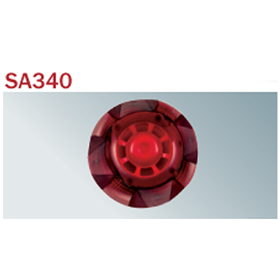 Sirène avec Flash SA340 Couleur Rouge Transparente SA340