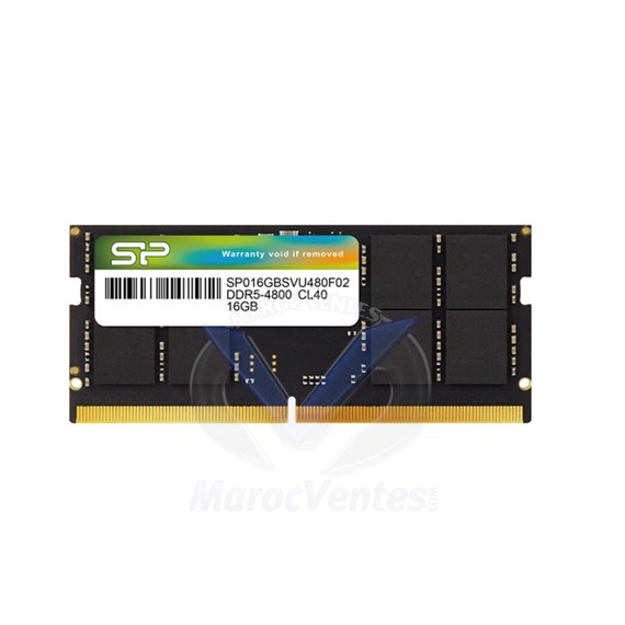 Barette Mémoire 16 GB DDR5-4800 CL40 SODIMM SP016GBSVU480F02