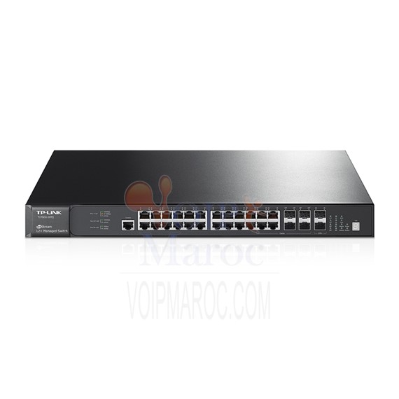Switch JetStream 28 ports Gigabit stackable de niveau 2+ T2700G-28TQ