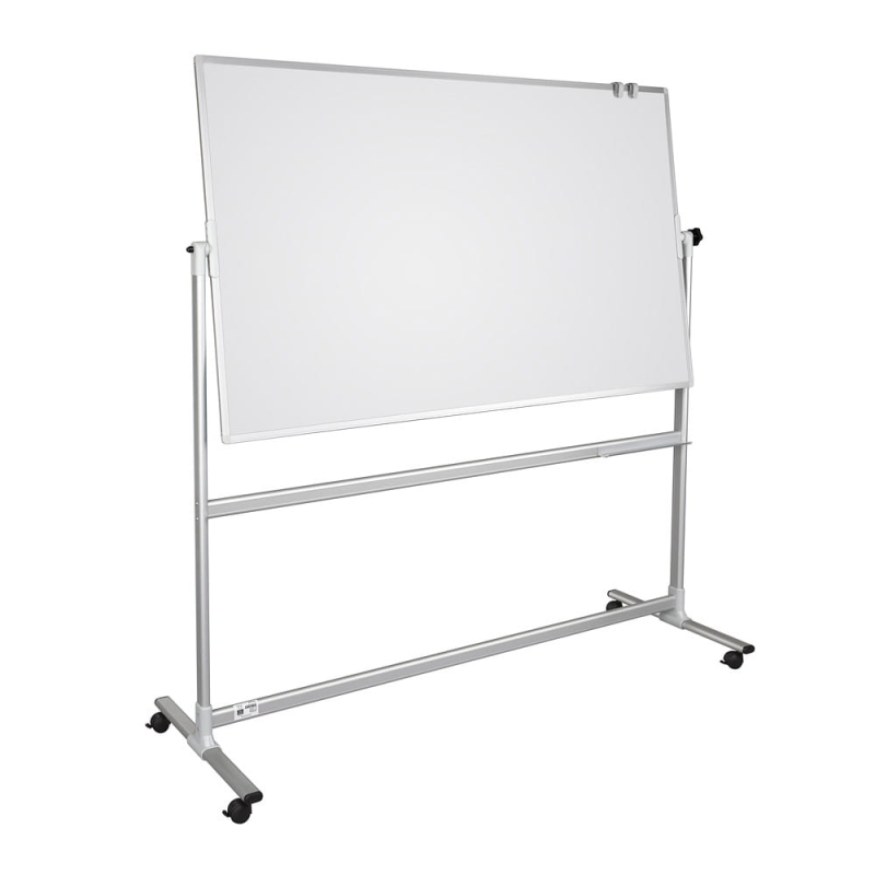 TABLEAU BLANC MOBILE DOUBLE FACE OVALE 120X200CM GTO TDS1220