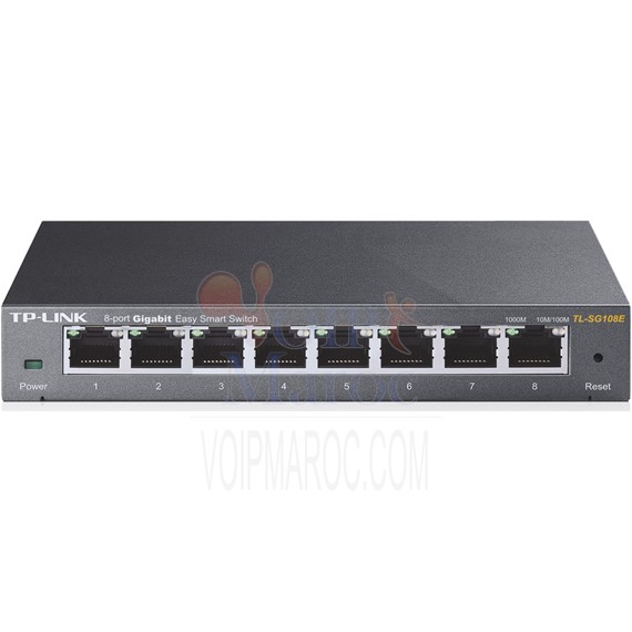 Switch Intelligent 8 Ports Gigabit RJ45 10/100/1000Mbps TL-SG108E