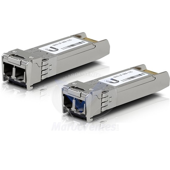 Module Emetteur-Récepteur de Réseau Fibre Optique 2 x Modules Multimodes 10 Gbps SFP+ LC UF-MN-10G
