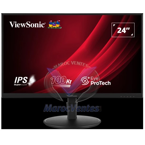 Moniteur Ergo 24” 100Hz IPS FHD HUB USB HDMI Display Port et VGA VG2408